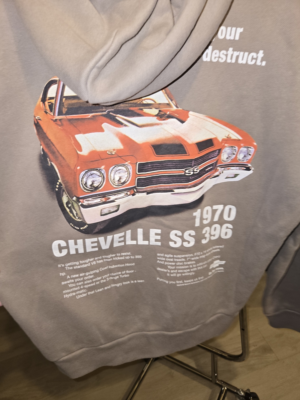 Men's Hollister Sweatshirt - Retro Chevelle Graphic
